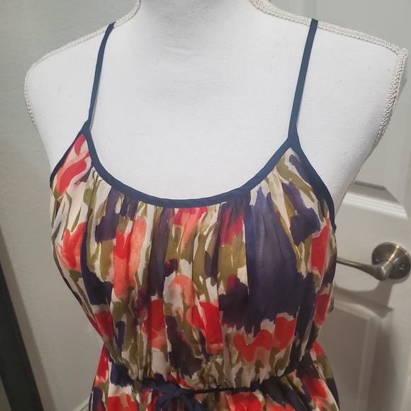 ANTHROPOLOGIE Moulinette Soeurs Pond Reflections Silk Dress Sz. 4 - Picture 3 of 14